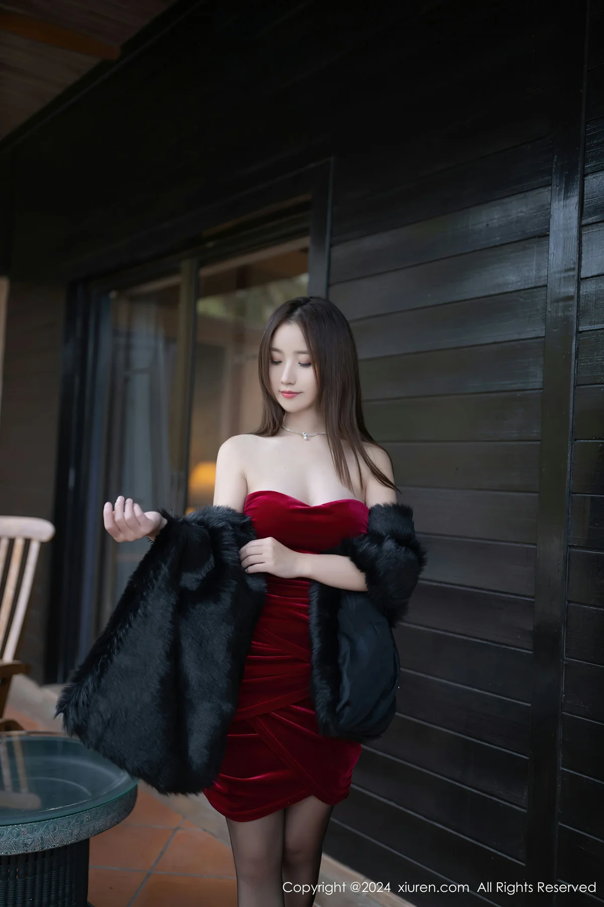 XiuRen 秀人 No.8077  杏子Yada 黑色内衣泰国旅拍11 - 3