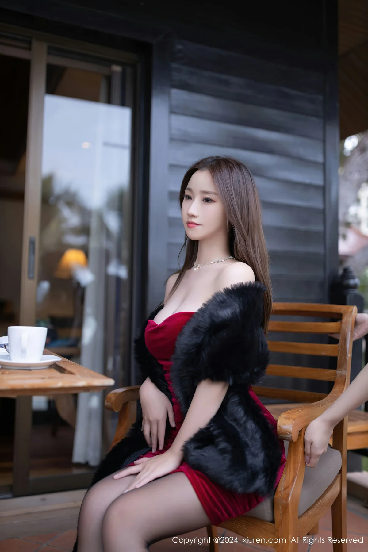 XiuRen 秀人 No.8077  杏子Yada 黑色内衣泰国旅拍11 - 8