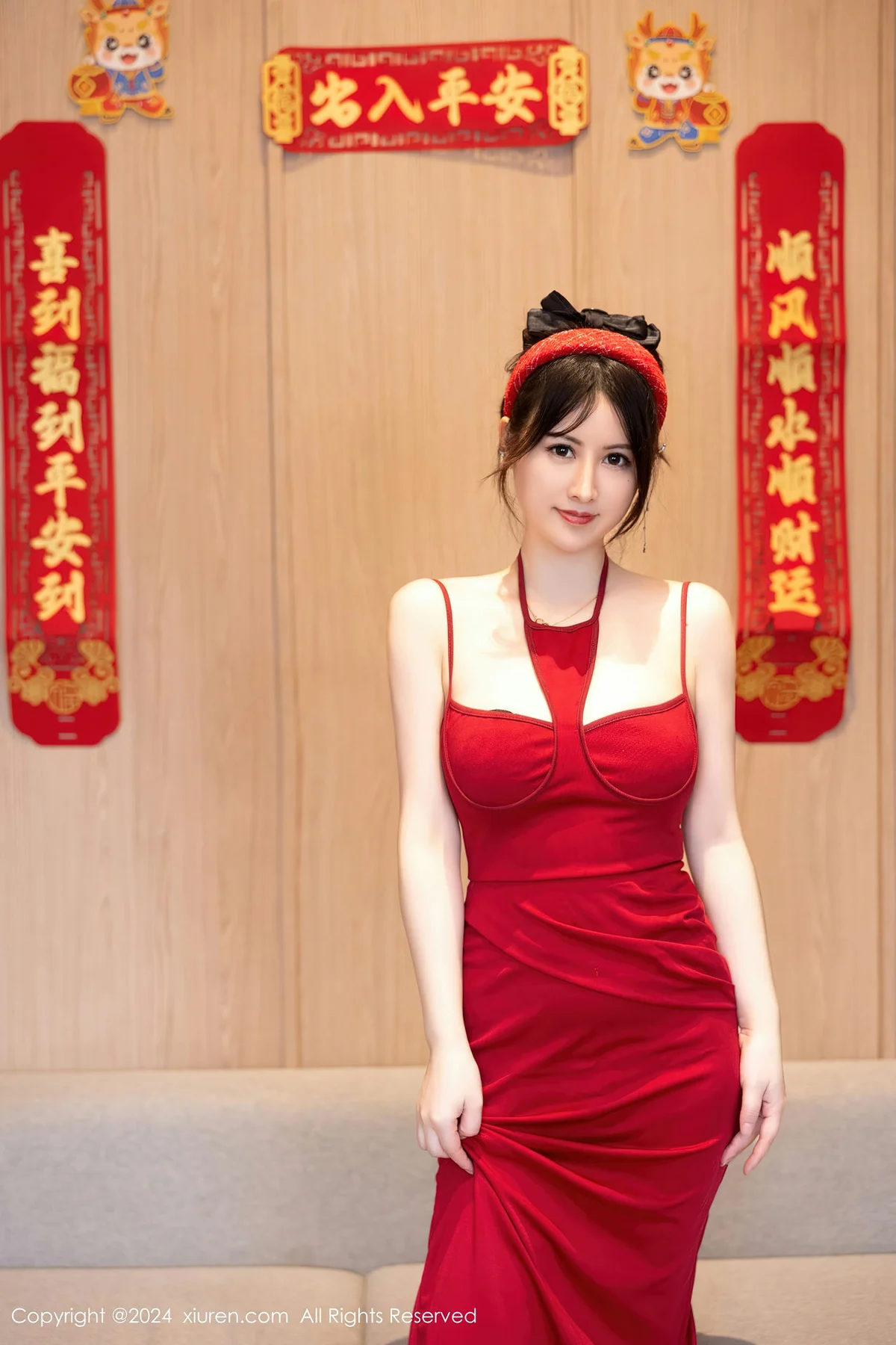 XiuRen 秀人 No.8078  诗诗kiki 红色情趣吊带写真1 - 7