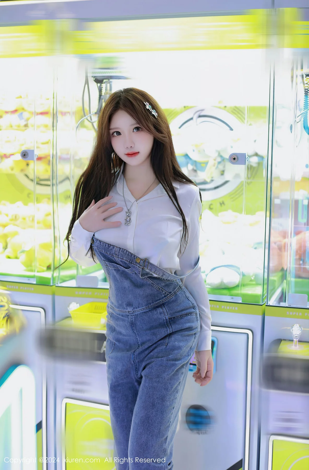 XiuRen 秀人 No.8087  小薯条nienie 电玩店场景拍摄性感写真11 - 10