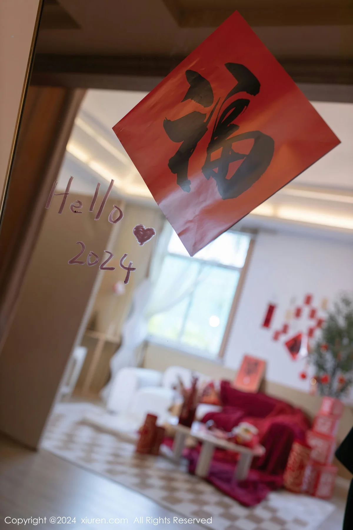 XiuRen 秀人 No.8098  幼幼 红色贺新春主题泰国旅拍22 - 2