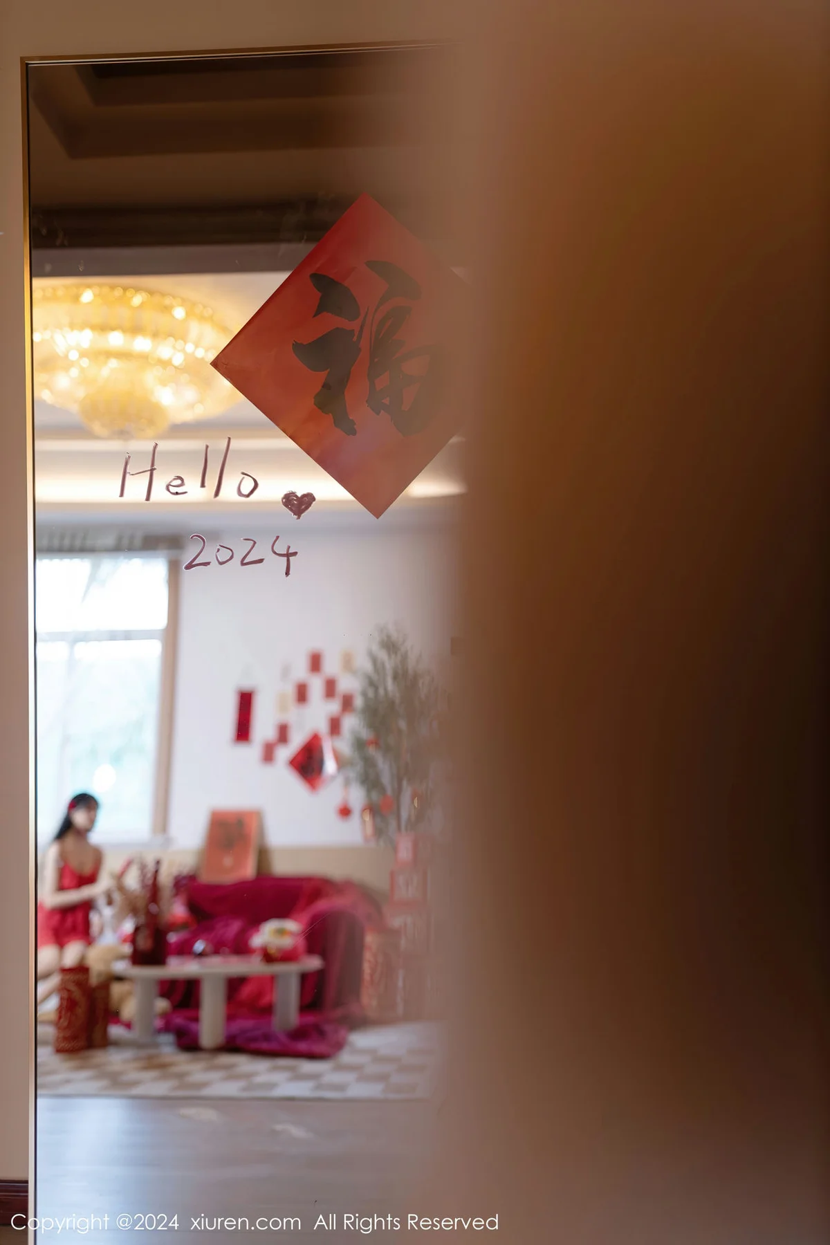 XiuRen 秀人 No.8098  幼幼 红色贺新春主题泰国旅拍22 - 4