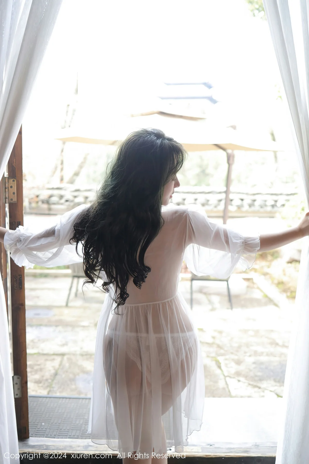XiuRen 秀人 No.8106  沈思怡 白色轻透情趣睡裙性感写真11 - 2