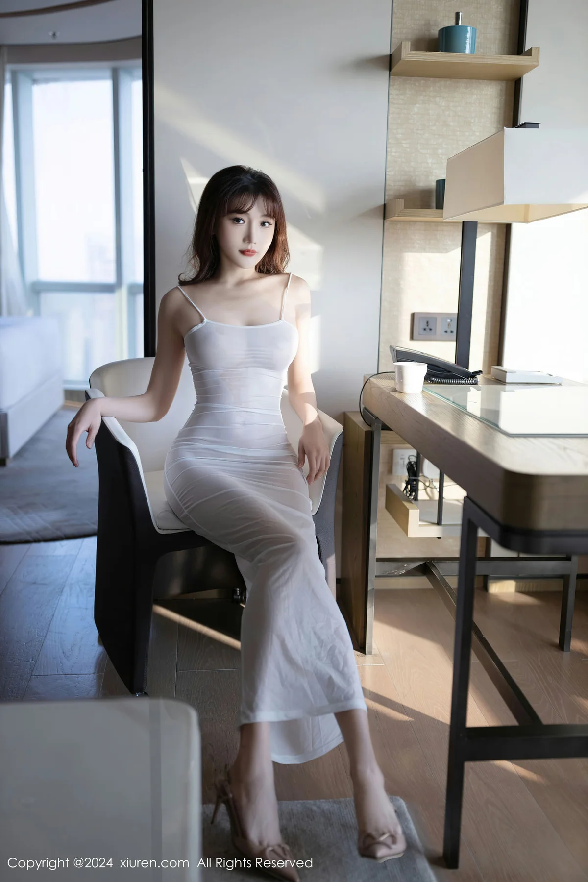 XiuRen 秀人 No.8131  陆萱萱 轻透白色吊带裙泰国旅拍111 - 8