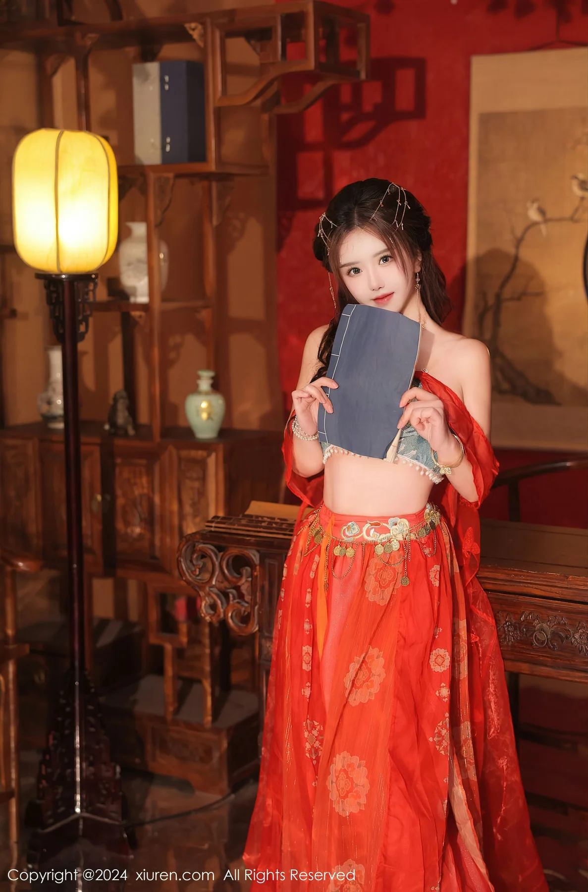 XiuRen 秀人 No.8146  小薯条nienie 红色古装性感写真1 - 5