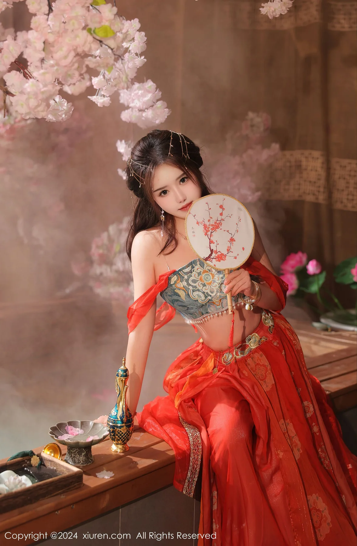 XiuRen 秀人 No.8146  小薯条nienie 红色古装性感写真1 - 10