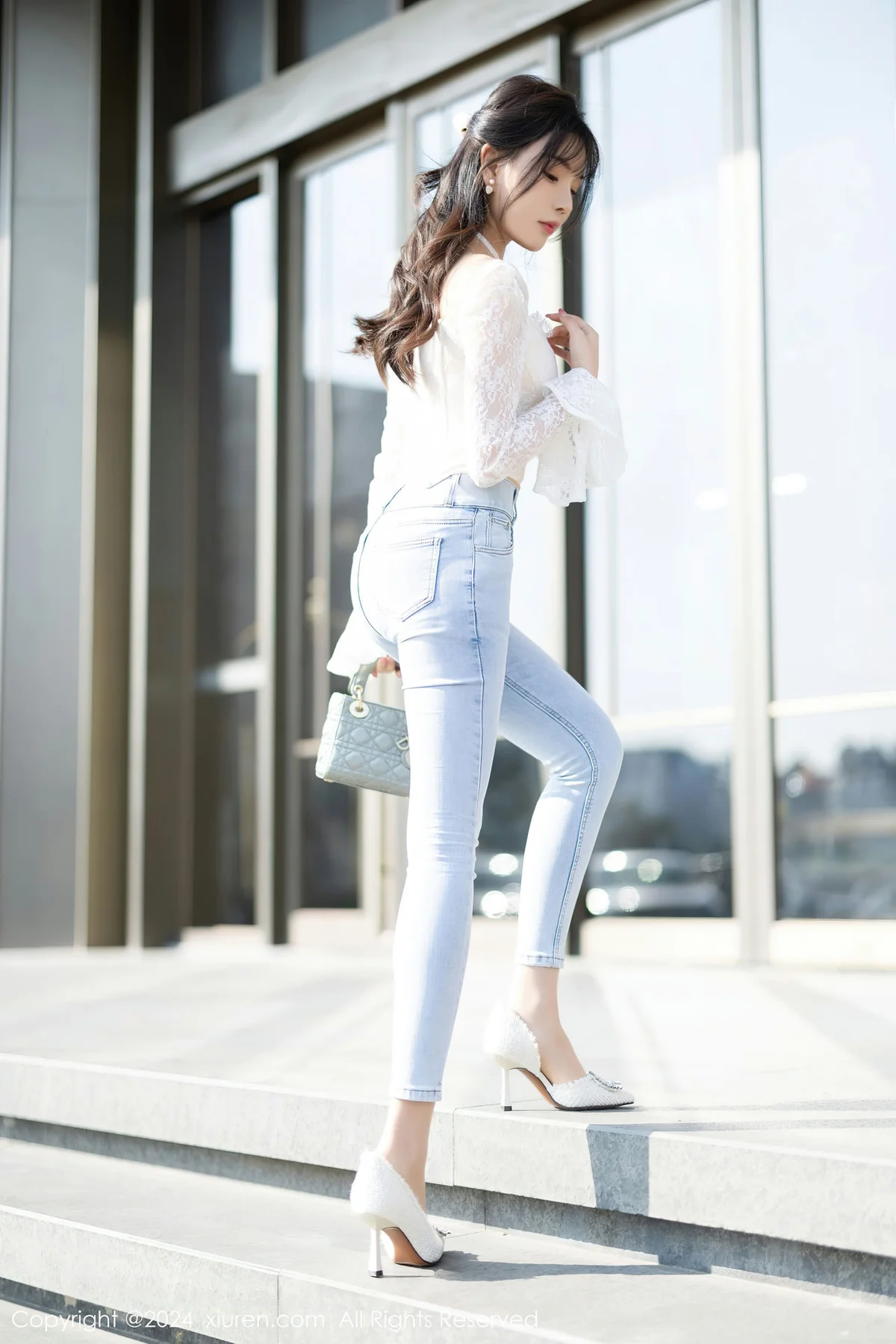 XiuRen 秀人 No.8147  徐莉芝Booty 黑色薄纱情趣性感写真2 - 5