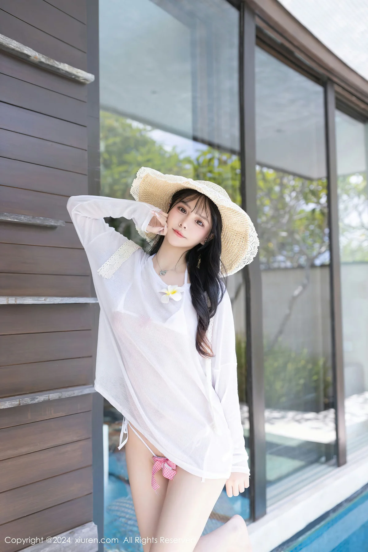 XiuRen 秀人 No.8203  幼幼 白色泳装泰国旅拍111 - 1