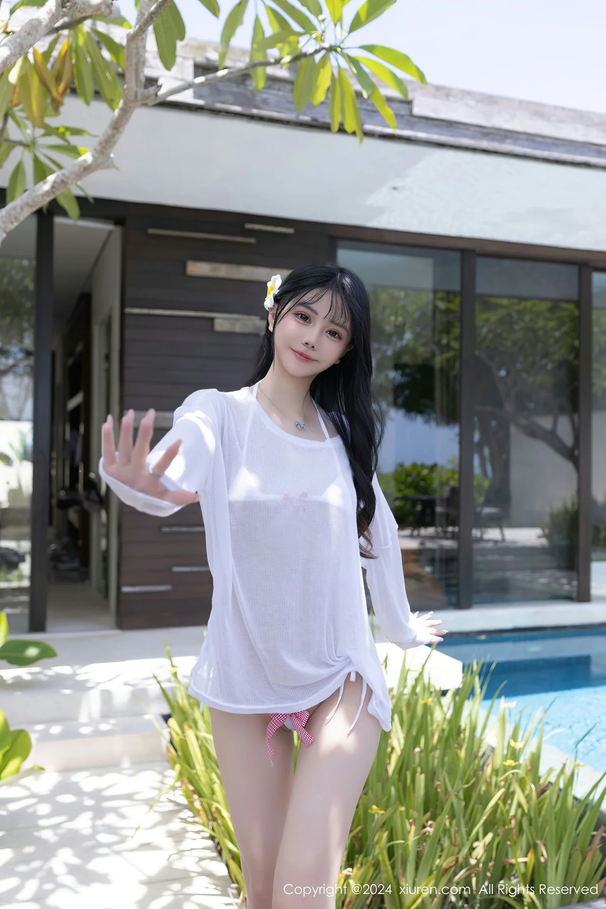 XiuRen 秀人 No.8203  幼幼 白色泳装泰国旅拍111 - 4