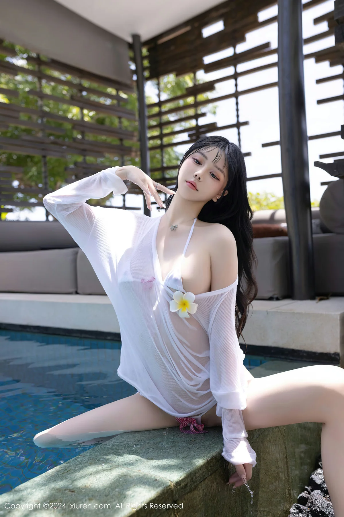 XiuRen 秀人 No.8203  幼幼 白色泳装泰国旅拍111 - 8
