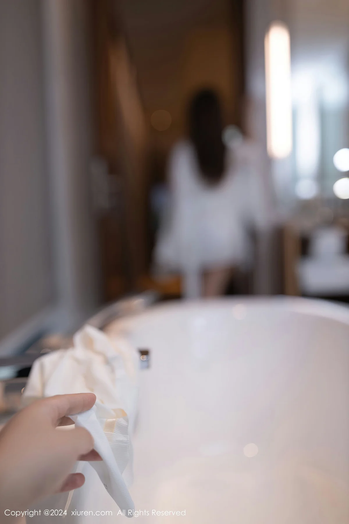 XiuRen 秀人 No.8225  杏子Yada 轻透白色连衣短裙泰国旅拍33 - 9