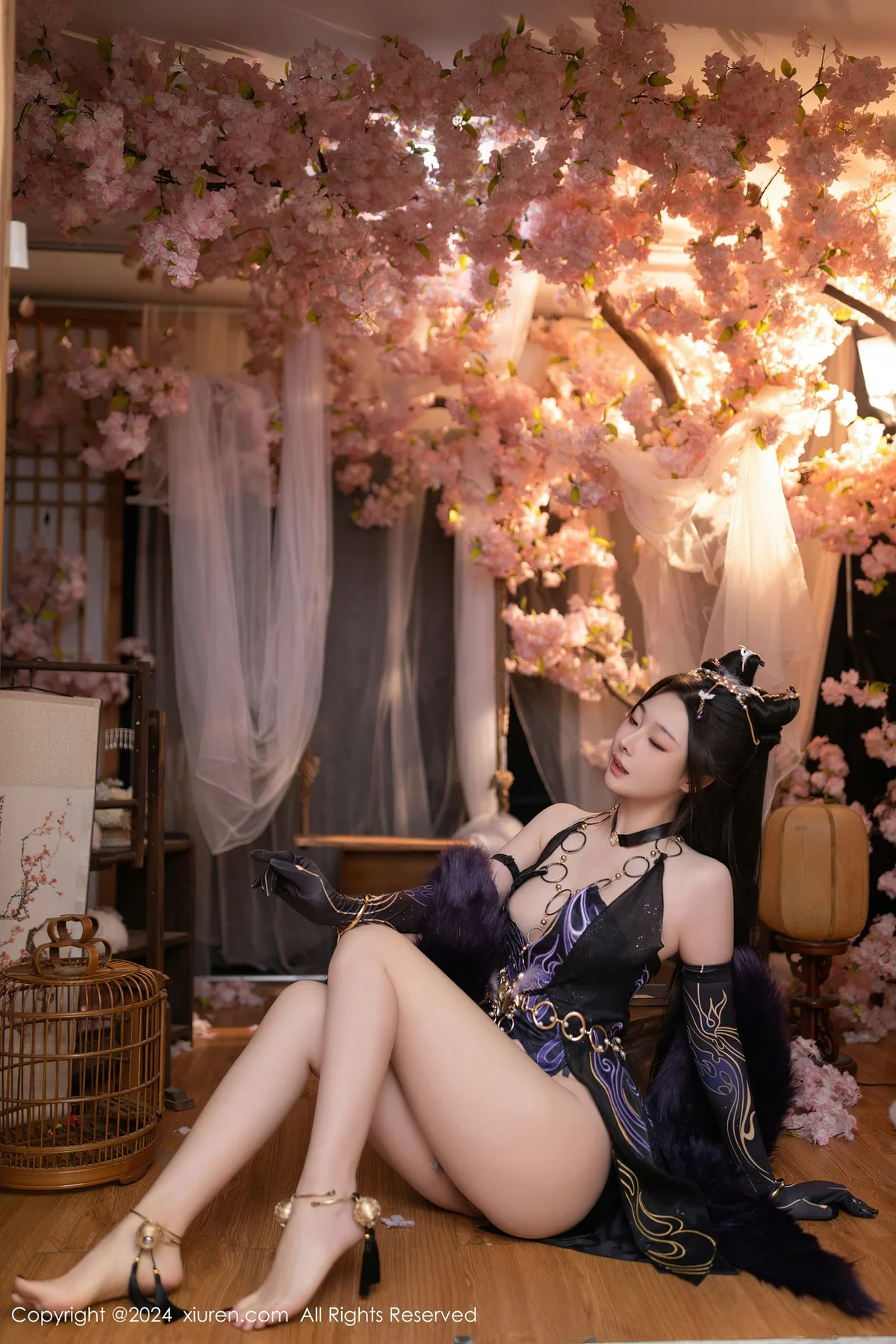 XiuRen 秀人 No.8232  小逗逗 紫色玉玲珑性感写真1 - 9