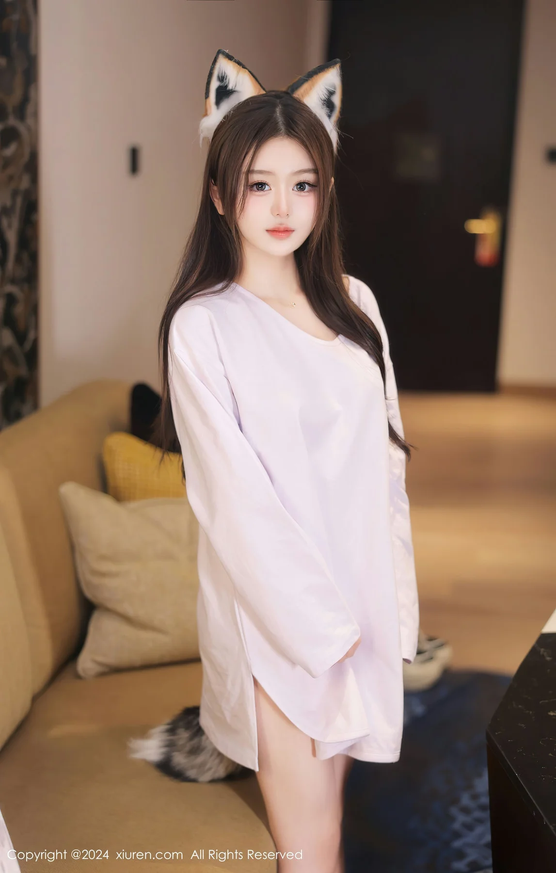 XiuRen 秀人 No.8245  媃柔 白色上衣性感写真1 - 2