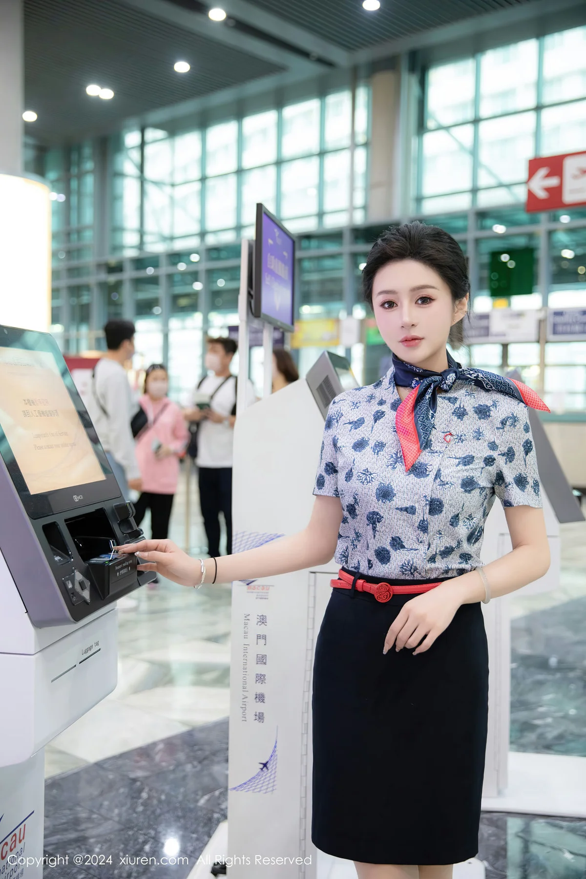 XiuRen 秀人 No.8248  林幼一 空姐制服澳门旅拍1 - 5