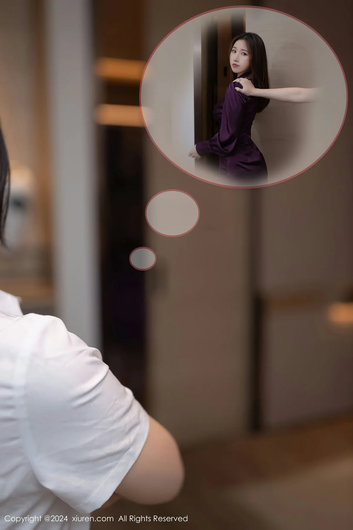 XiuRen 秀人 No.8264  杏子Yada 感紫灰色蕾丝内衣性感写真33 - 5