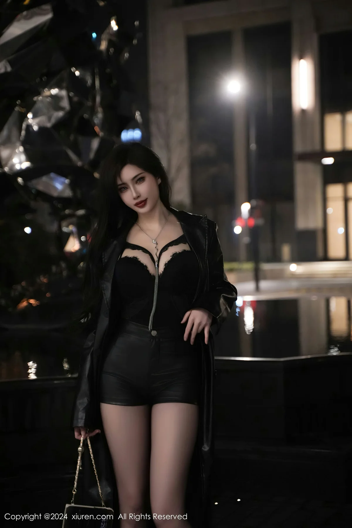 XiuRen 秀人 No.8375 Carol周妍希X 黑色情趣服饰仙本那旅拍22 - 7