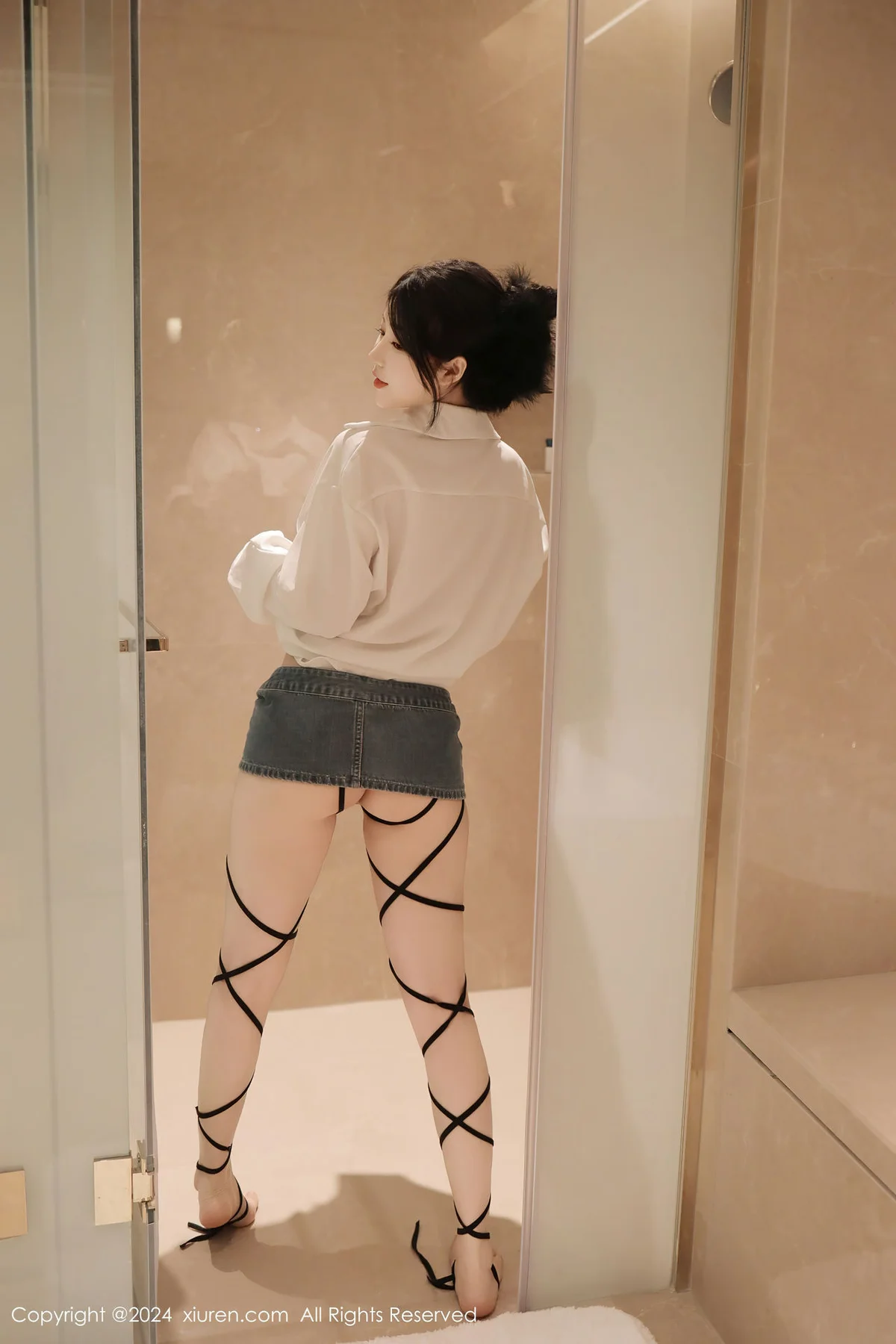 XiuRen 秀人 No.8400 陈小花 白色轻透上衣性感写真11 - 6