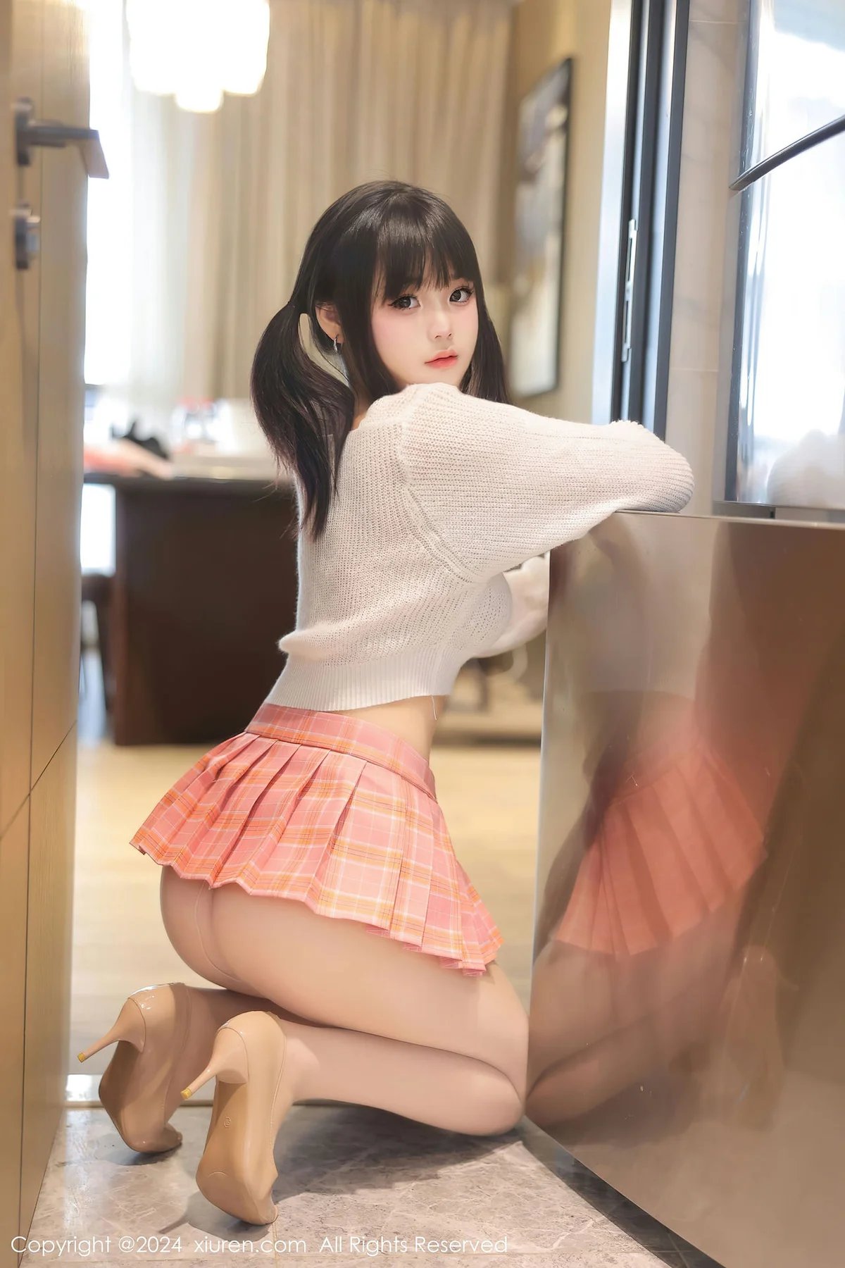 XiuRen 秀人 No.8404 徐若兮 首套写真粉色短裙11 - 8