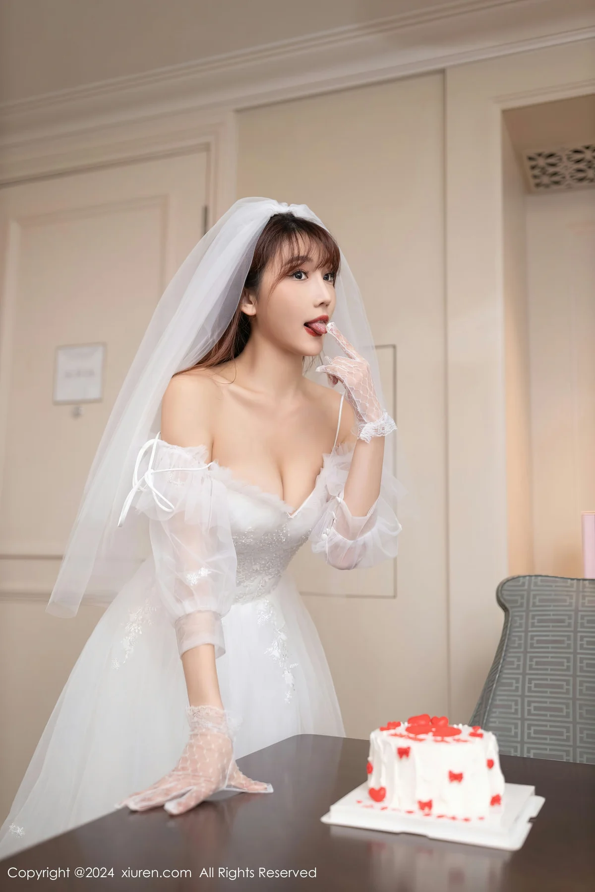 XiuRen 秀人 No.8418 陆萱萱 白色婚纱泰国旅拍111 - 5