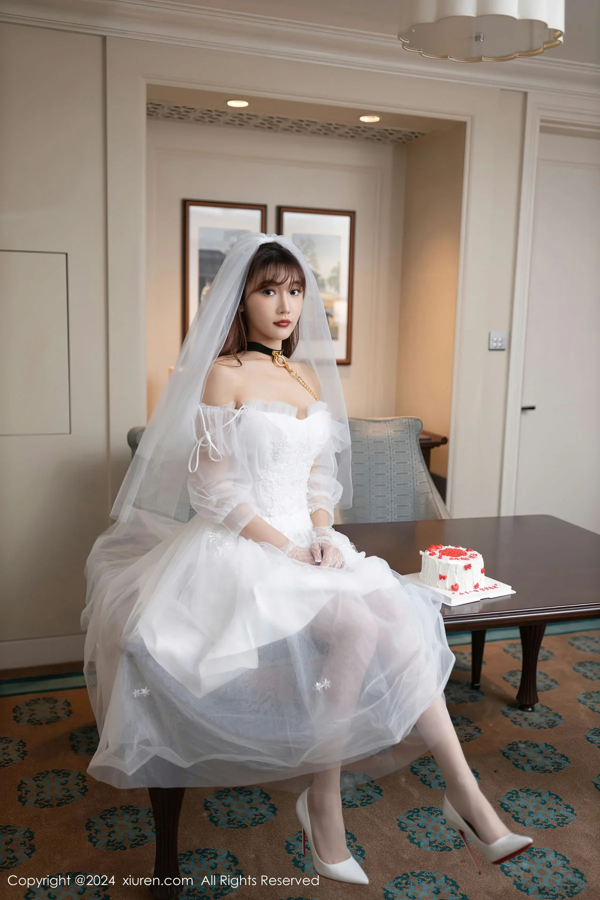 XiuRen 秀人 No.8418 陆萱萱 白色婚纱泰国旅拍111 - 9