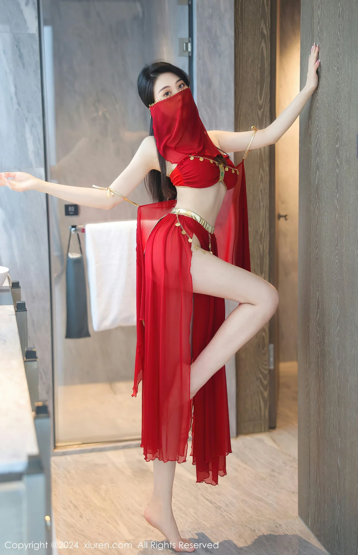 XiuRen 秀人 No.8420 清妙 红色舞裙性感写真11 - 1