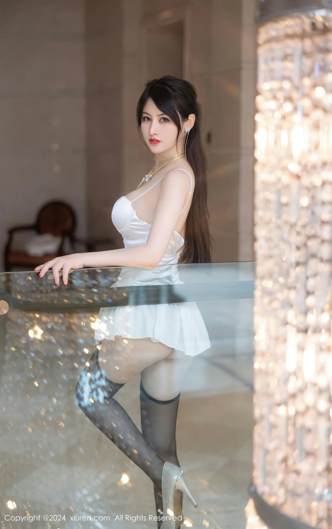 XiuRen 秀人 No.8436 诗诗kiki 粉色内衣性感写真1 - 7