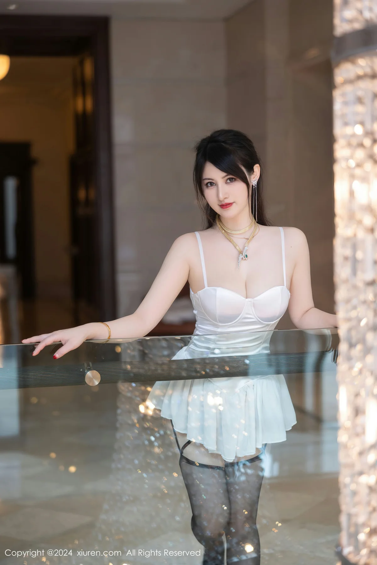 XiuRen 秀人 No.8436 诗诗kiki 粉色内衣性感写真1 - 8