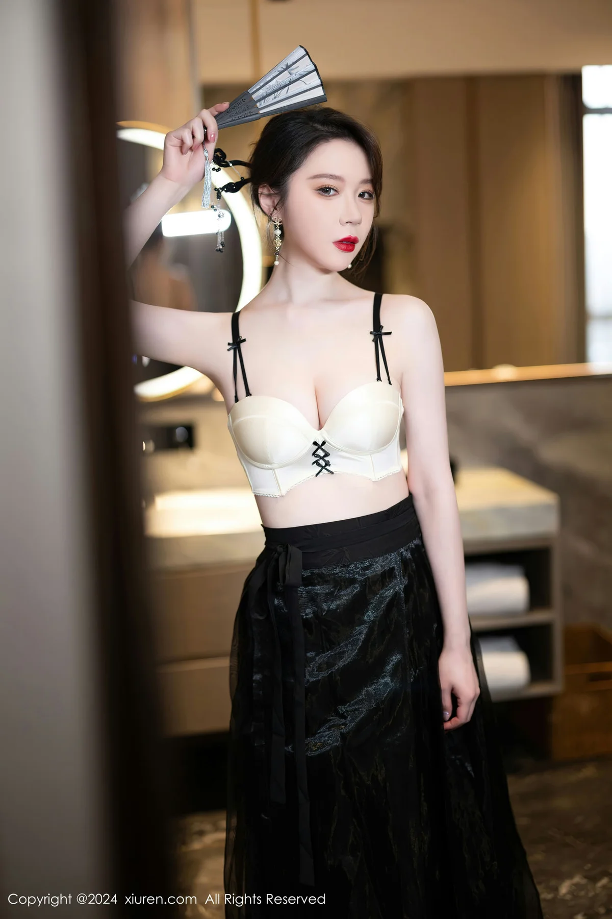 XiuRen 秀人 No.8465 梦心玥  白色轻透性感写真3 - 6