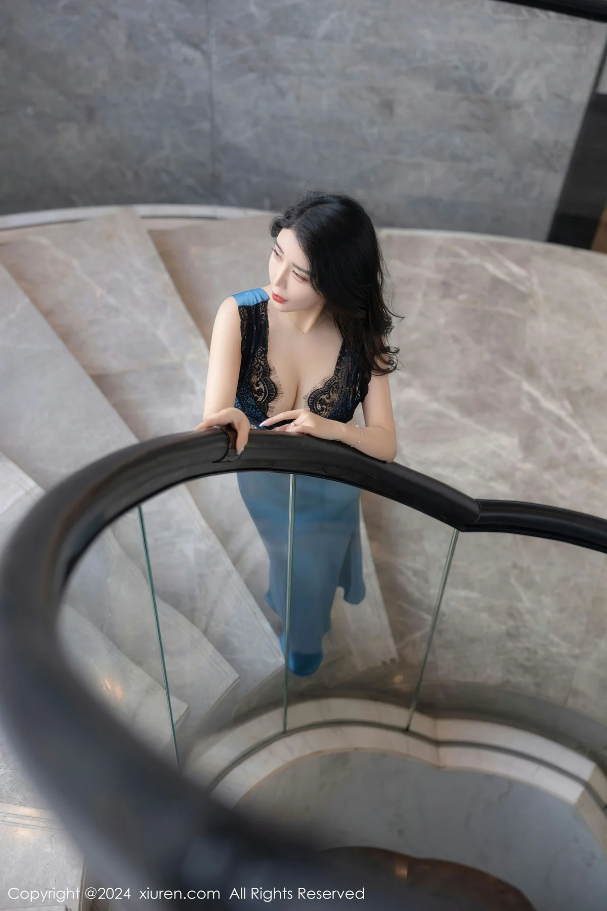 XiuRen 秀人 No.8466 李若汐 黑色情趣内衣性感写真33 - 1