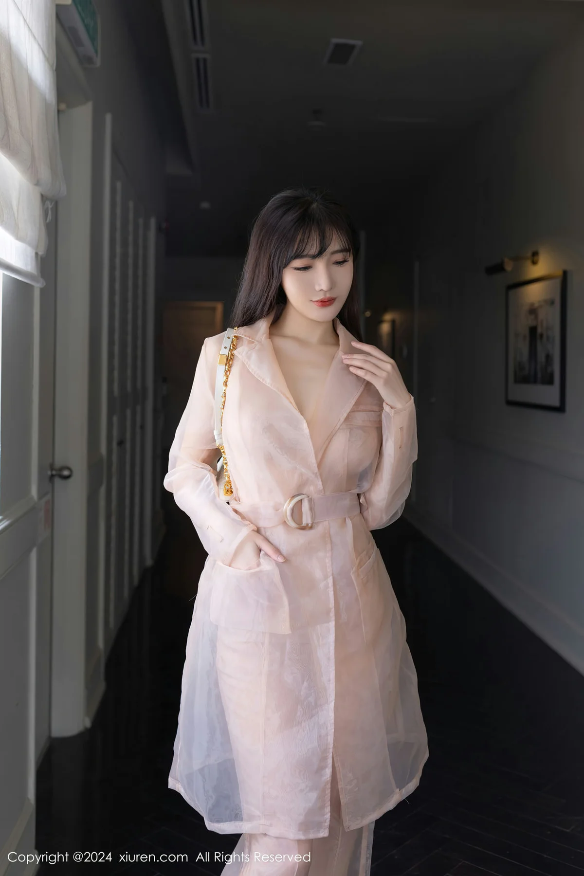 XiuRen 秀人 No.8509 陆萱萱 浅粉色透视西装性感写真11 - 2