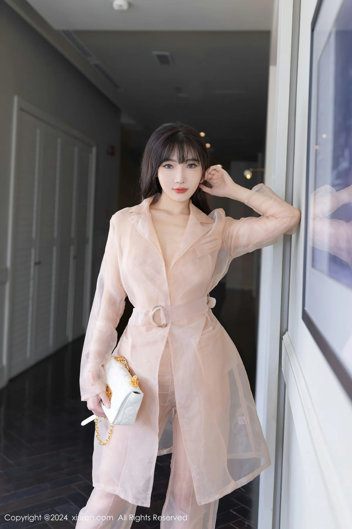 XiuRen 秀人 No.8509 陆萱萱 浅粉色透视西装性感写真11 - 6