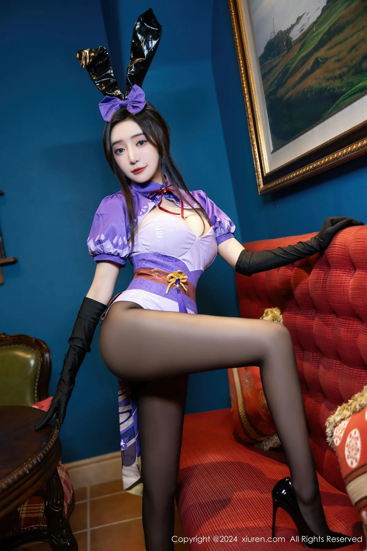 XiuRen 秀人 No.8562 王馨瑶yanni 魅惑黑丝哈尔滨旅拍1 - 7