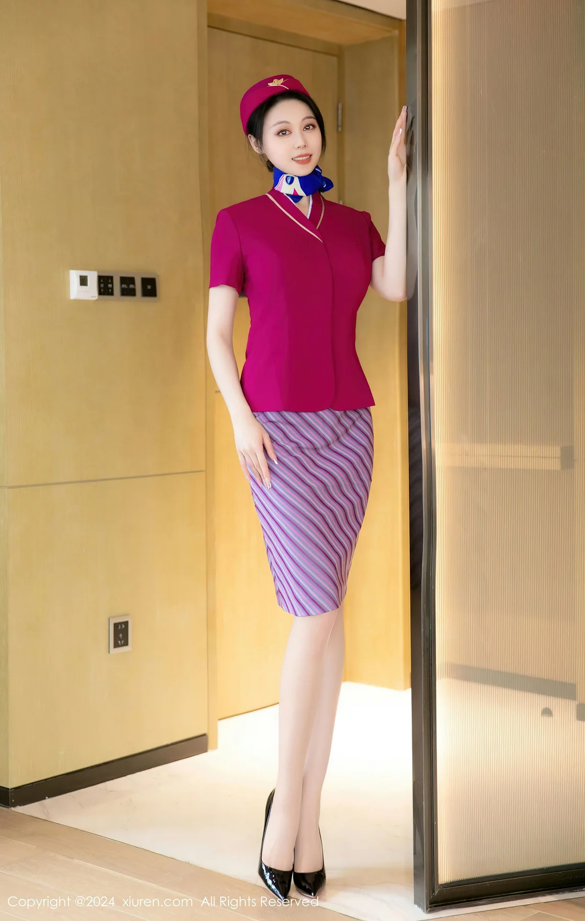 XiuRen 秀人 No.8563 清妙 空姐制服性感写真11 - 2