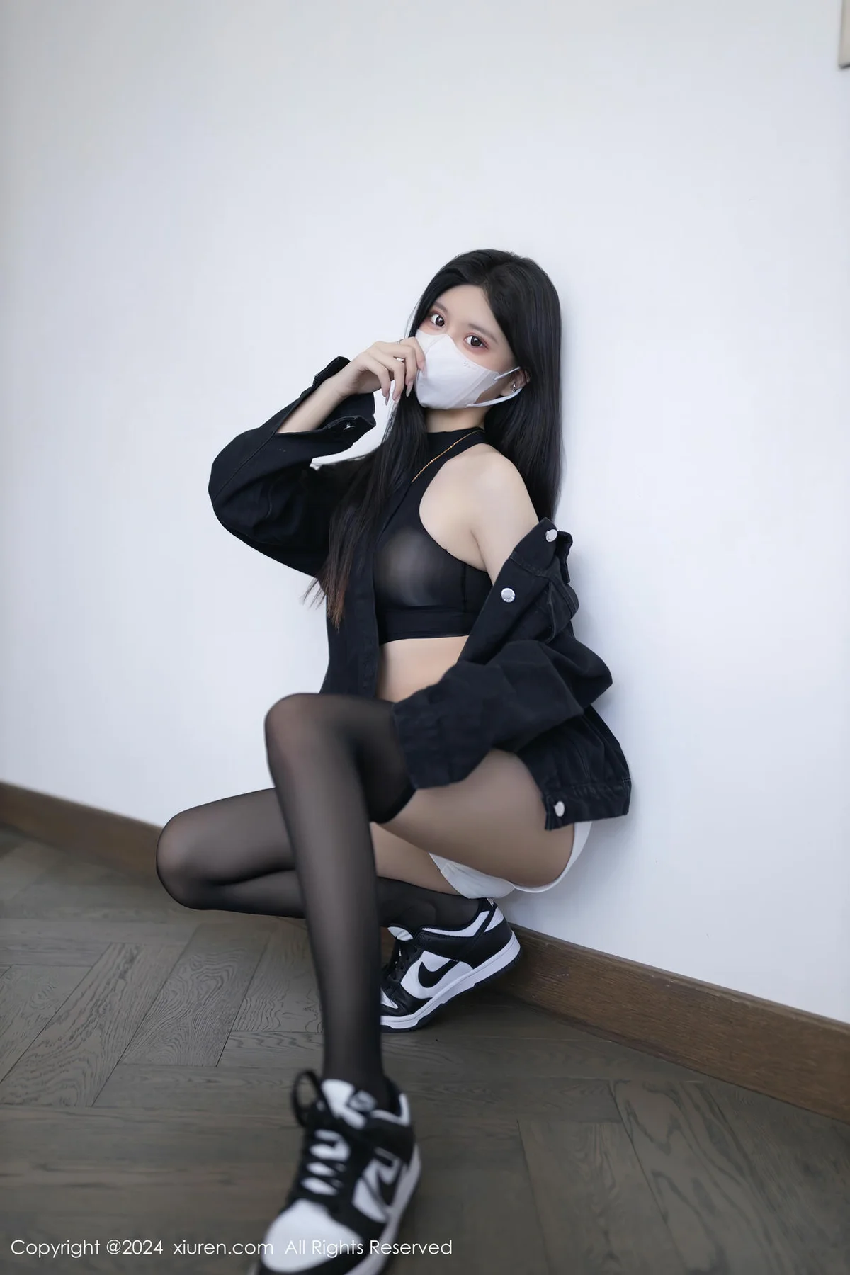 XiuRen 秀人 No.8636 幼幼 黑色轻透内衣性感写真3 - 3