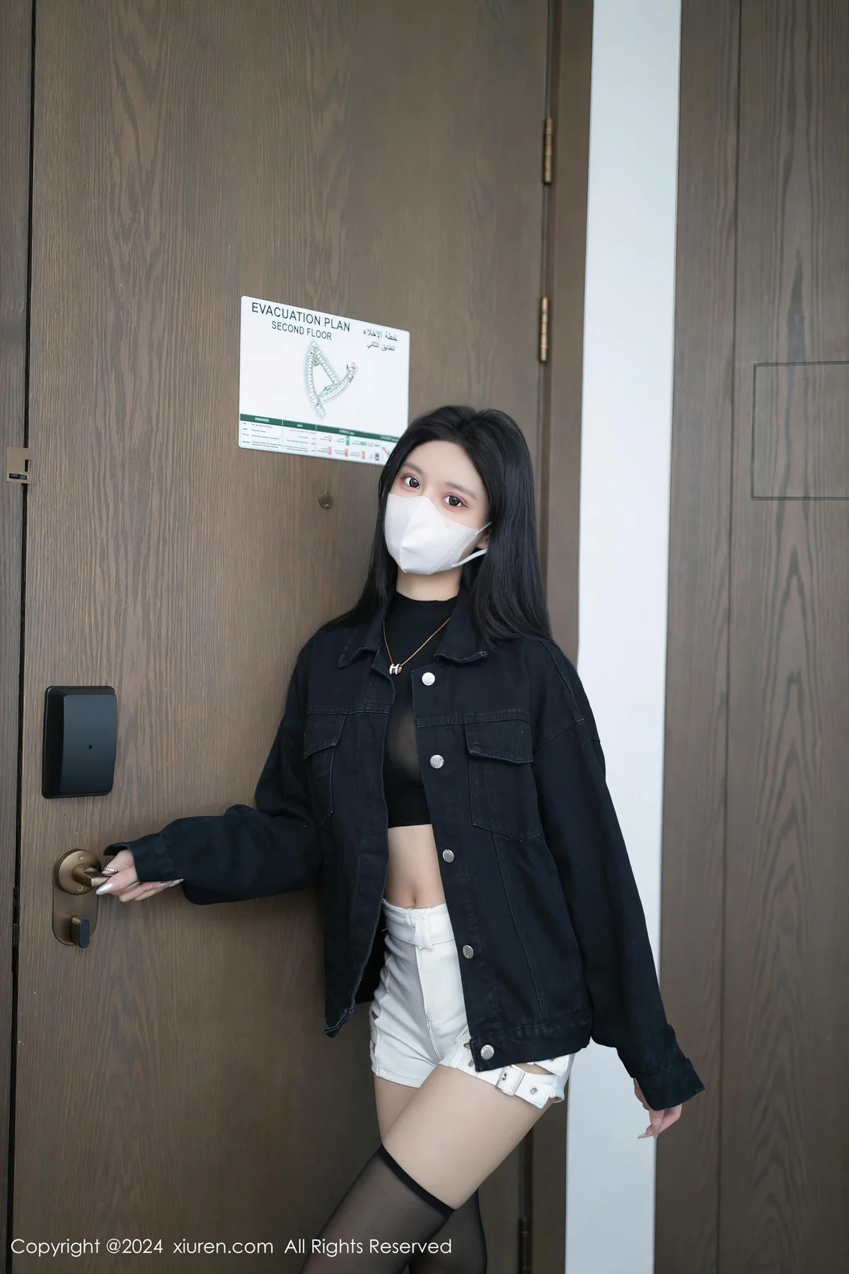 XiuRen 秀人 No.8636 幼幼 黑色轻透内衣性感写真3 - 4