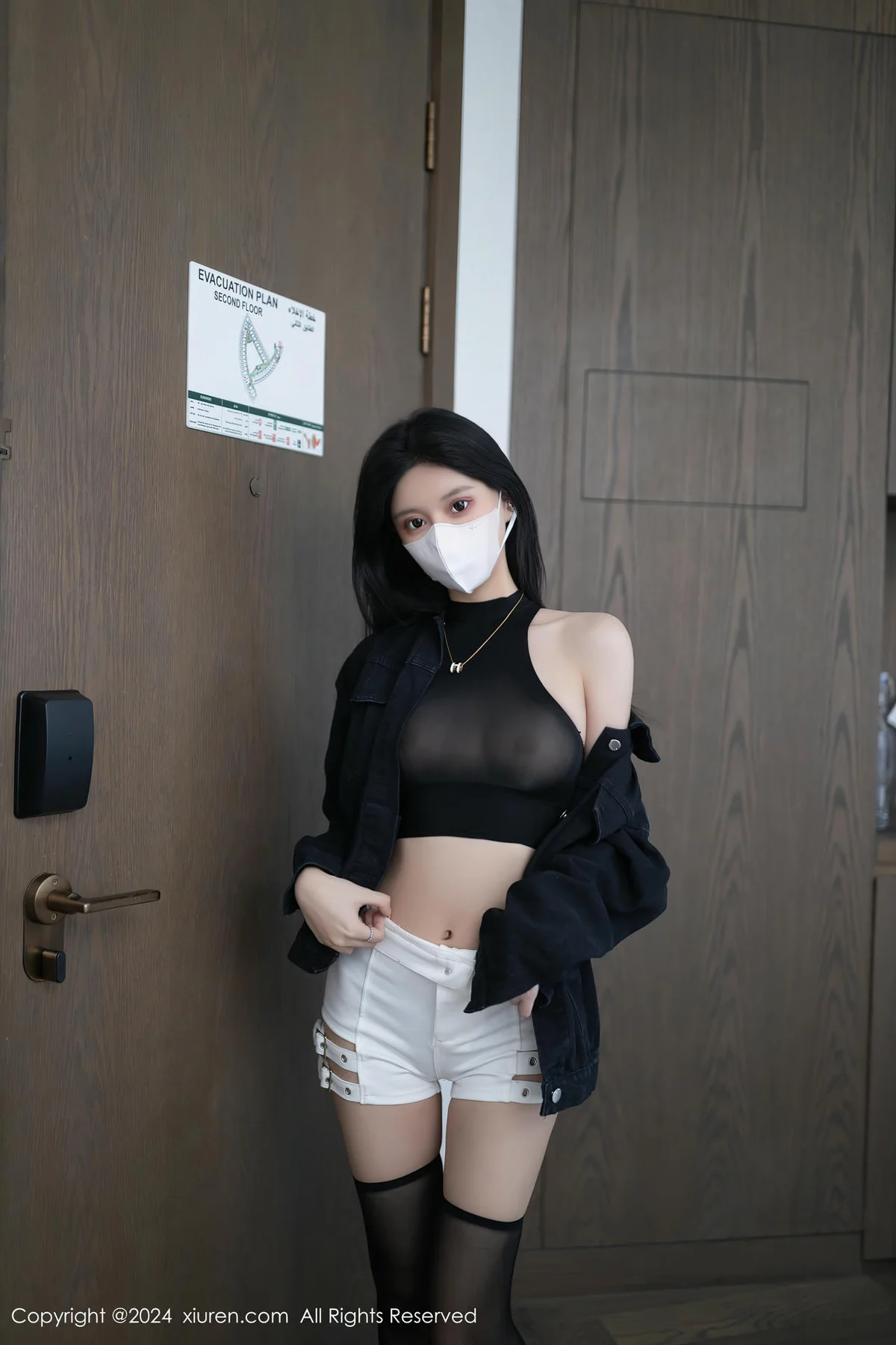 XiuRen 秀人 No.8636 幼幼 黑色轻透内衣性感写真3 - 6