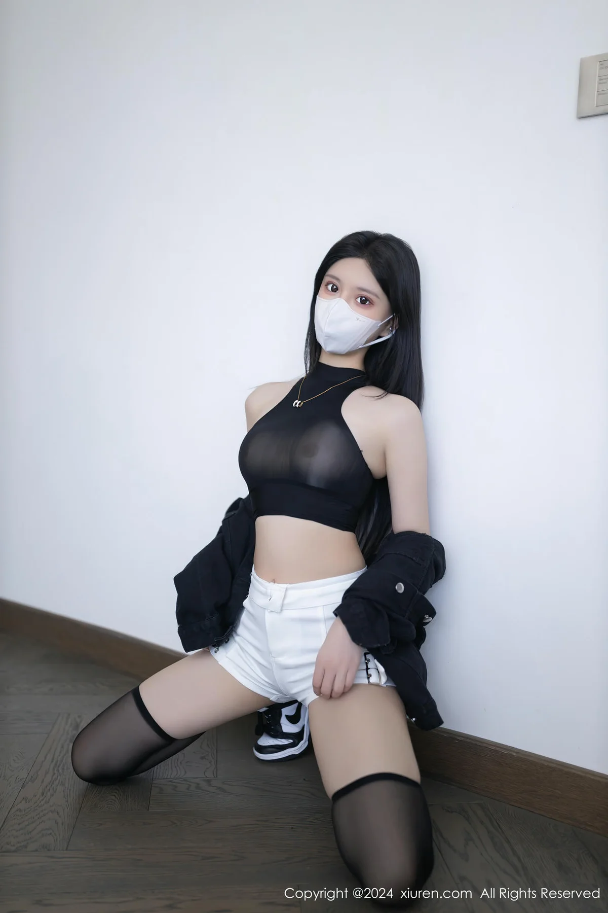 XiuRen 秀人 No.8636 幼幼 黑色轻透内衣性感写真3 - 8