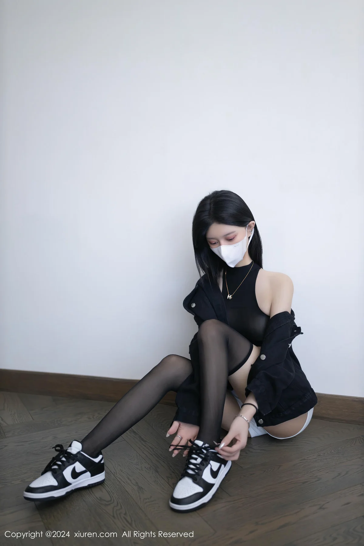 XiuRen 秀人 No.8636 幼幼 黑色轻透内衣性感写真3 - 9