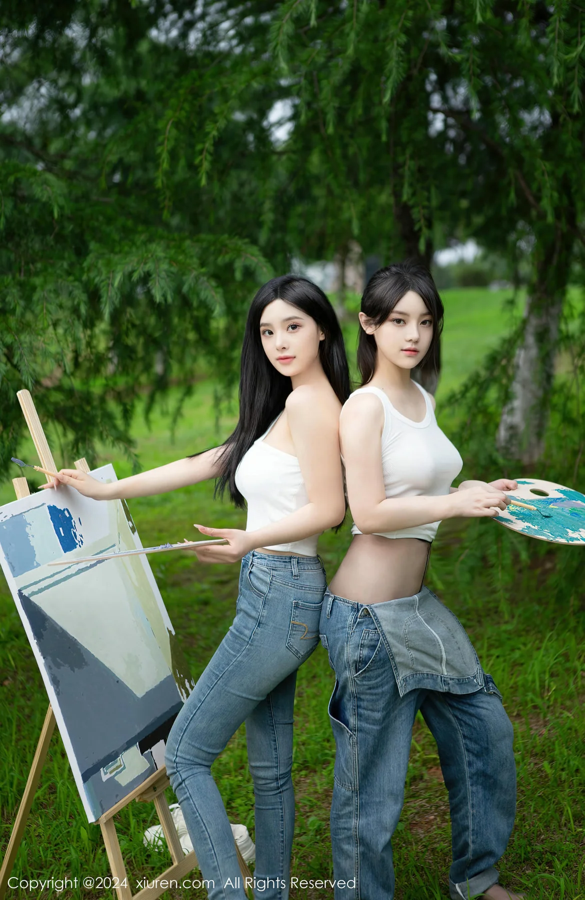 XiuRen 秀人 No.8638 豆瓣酱模特合集写真山中作画场景 - 3