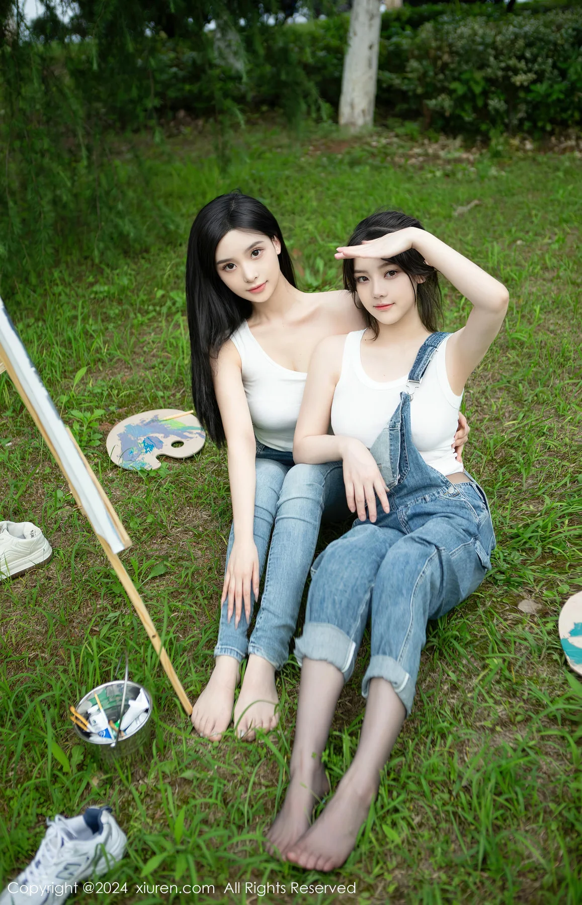 XiuRen 秀人 No.8638 豆瓣酱模特合集写真山中作画场景 - 9