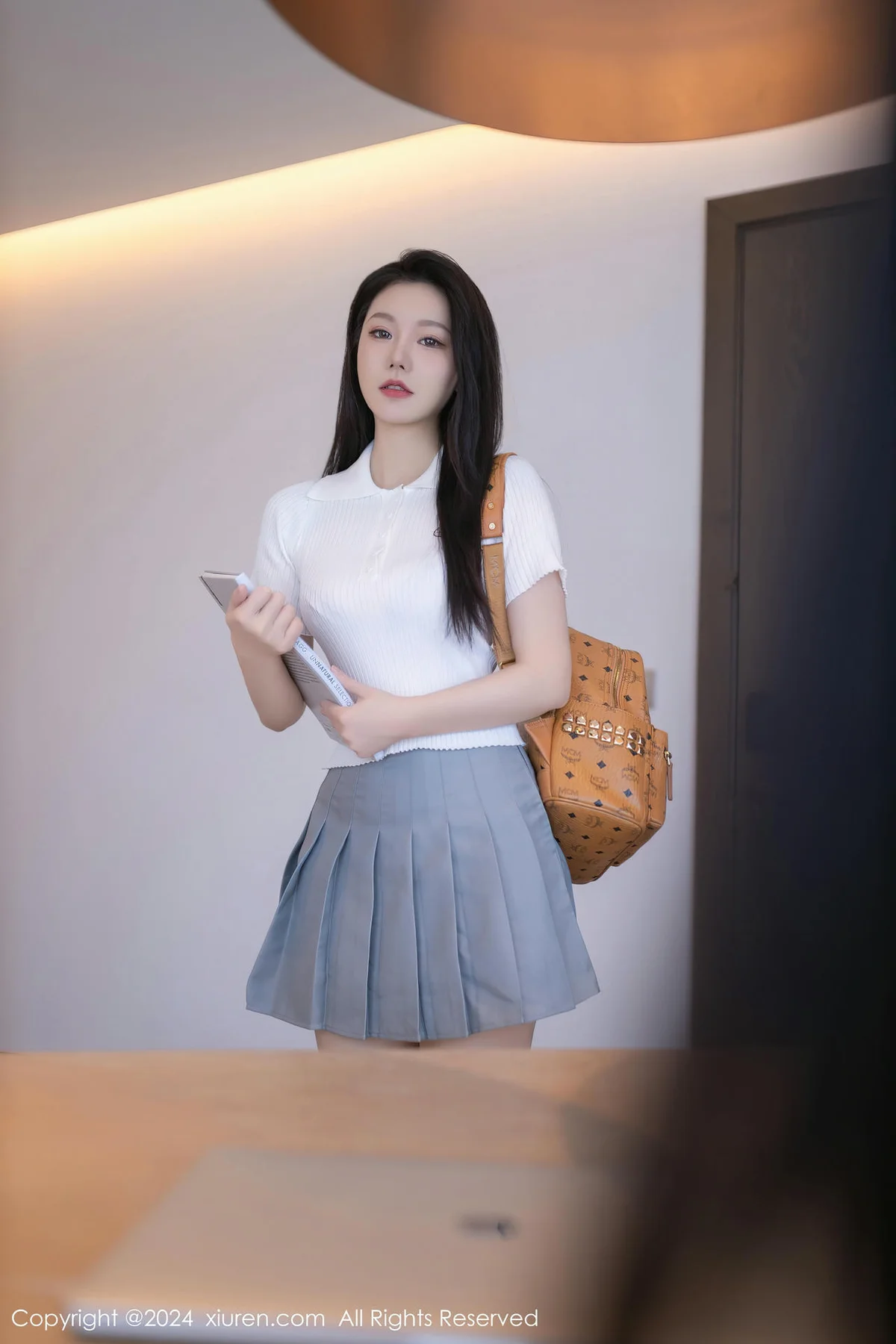 XiuRen 秀人 No.8649 安然anran 灰色蕾丝内衣迪拜旅拍11 - 2