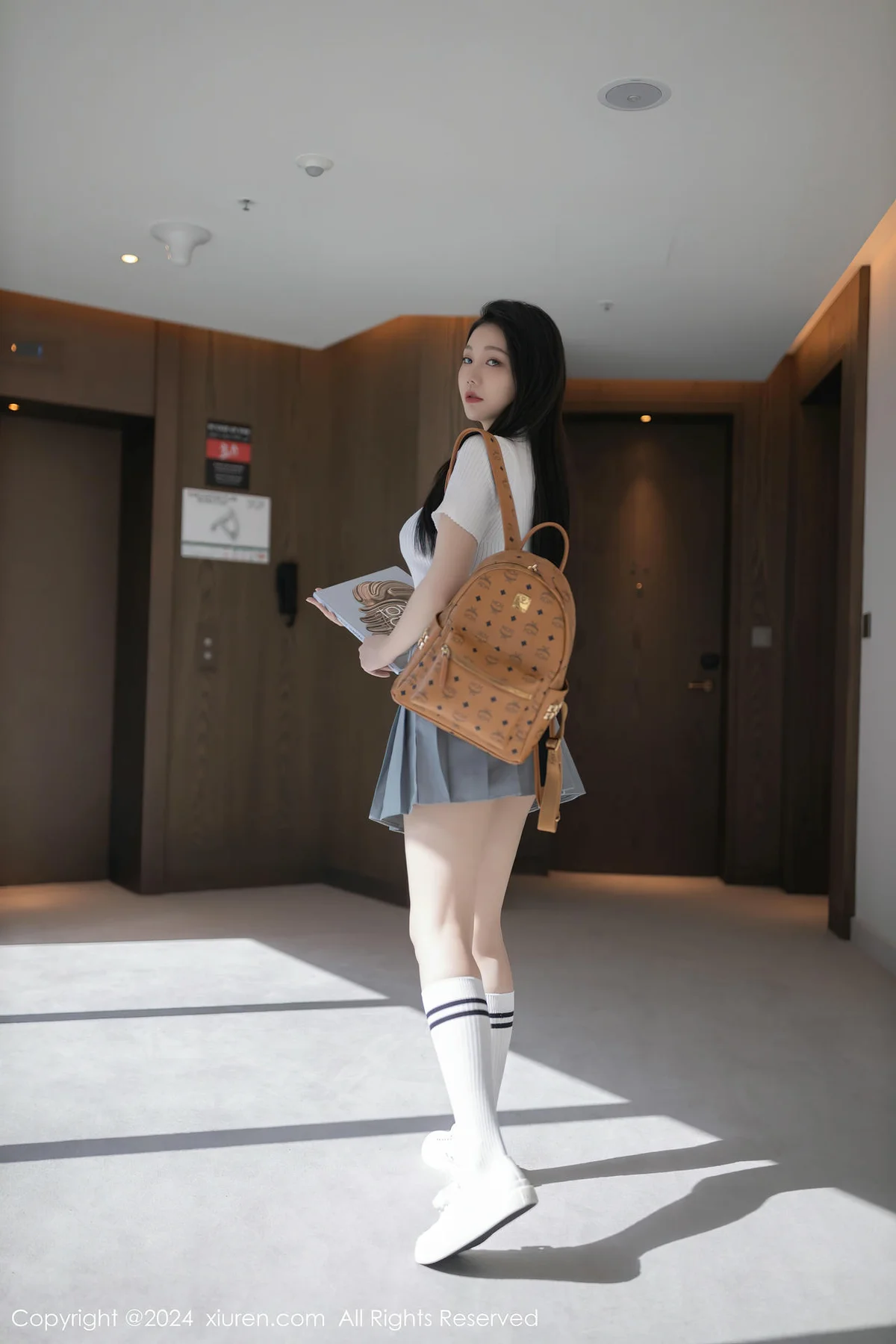 XiuRen 秀人 No.8649 安然anran 灰色蕾丝内衣迪拜旅拍11 - 10