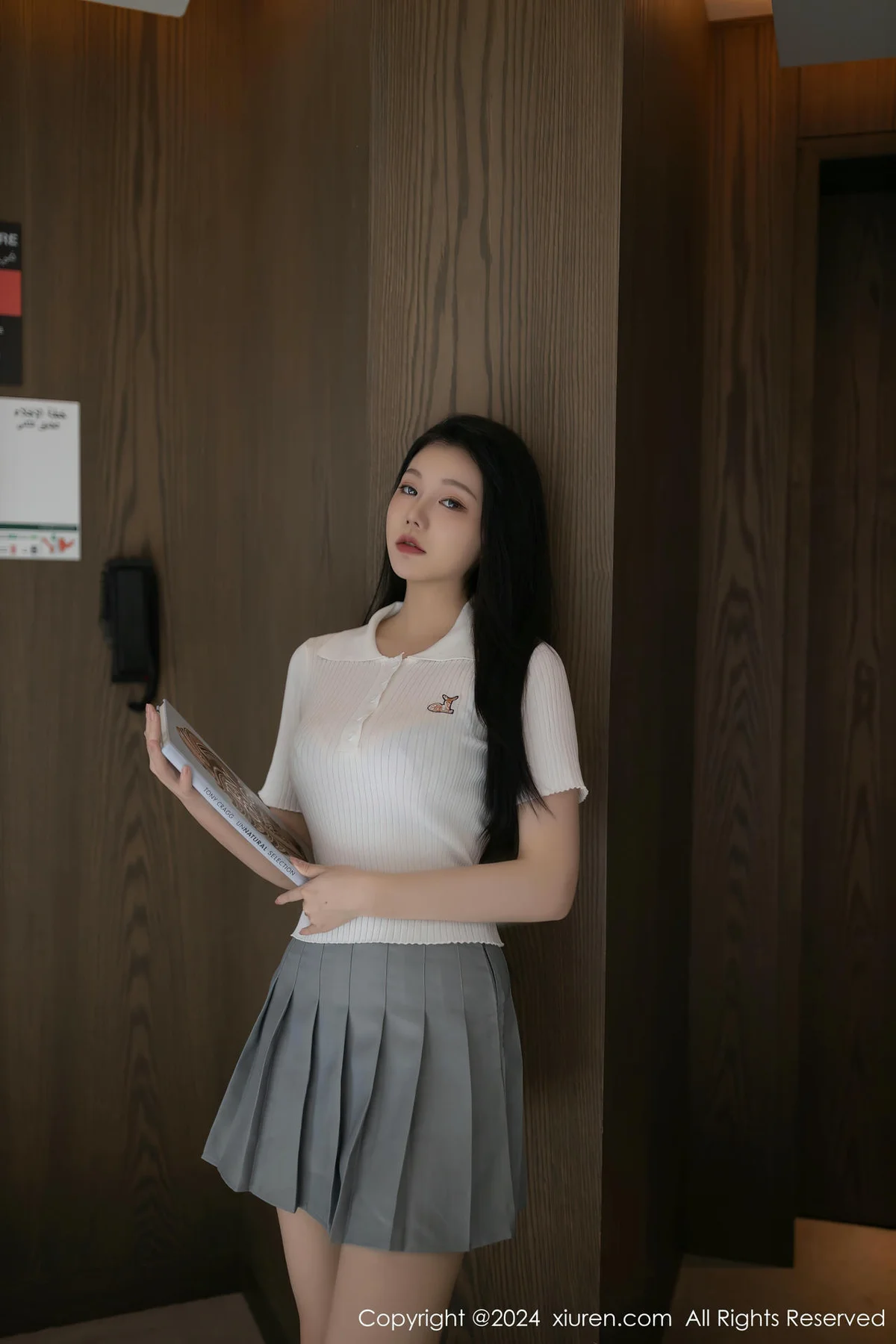 XiuRen 秀人 No.8649 安然anran 灰色蕾丝内衣迪拜旅拍11 - 1