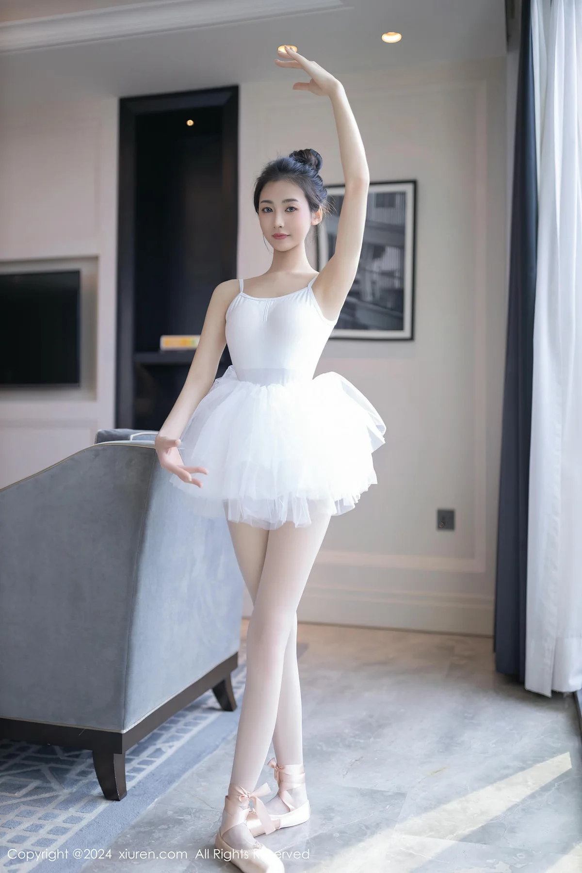 XiuRen 秀人 No.8657 鱼尾fish 白色芭蕾服性感写真11 - 8