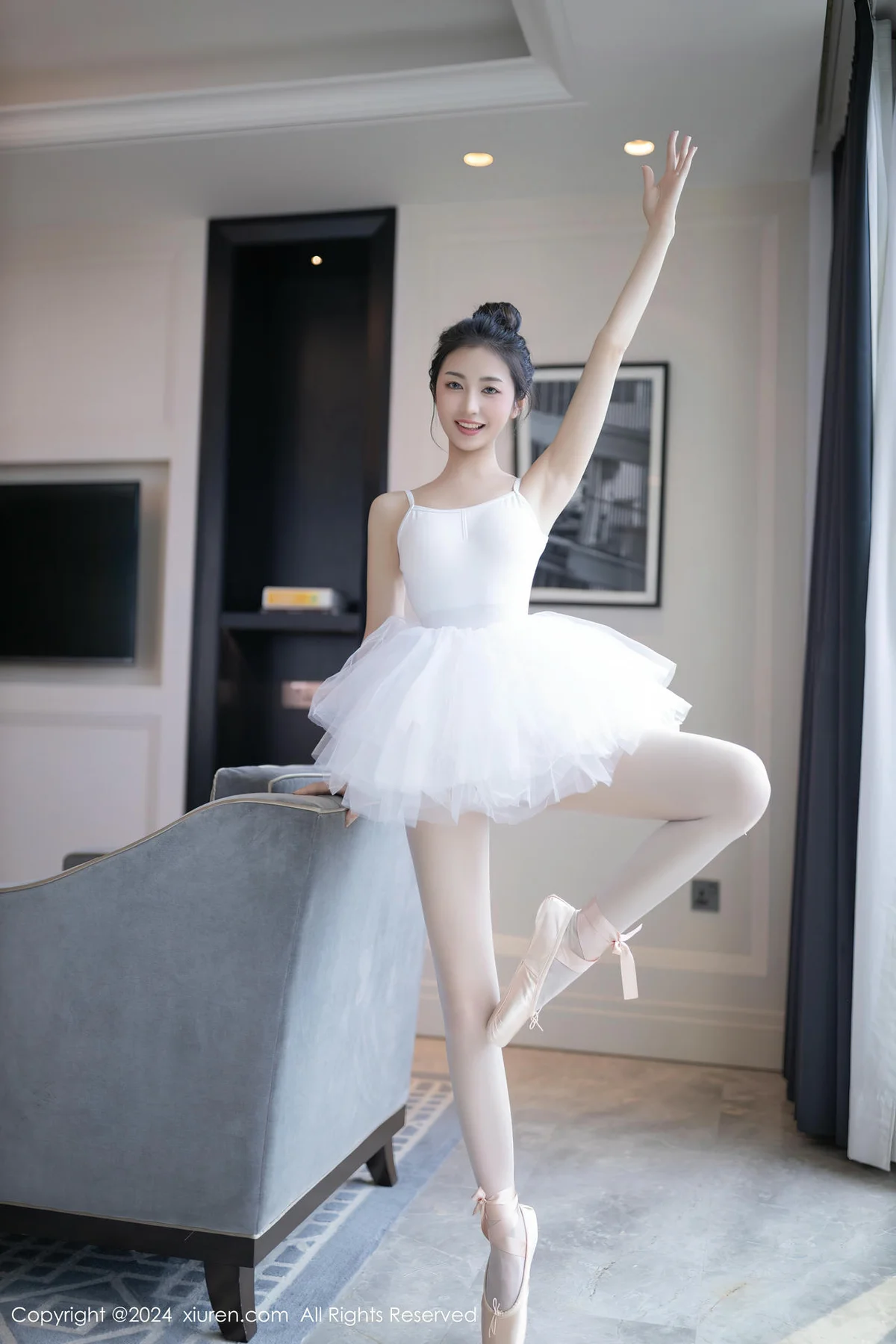 XiuRen 秀人 No.8657 鱼尾fish 白色芭蕾服性感写真11 - 9