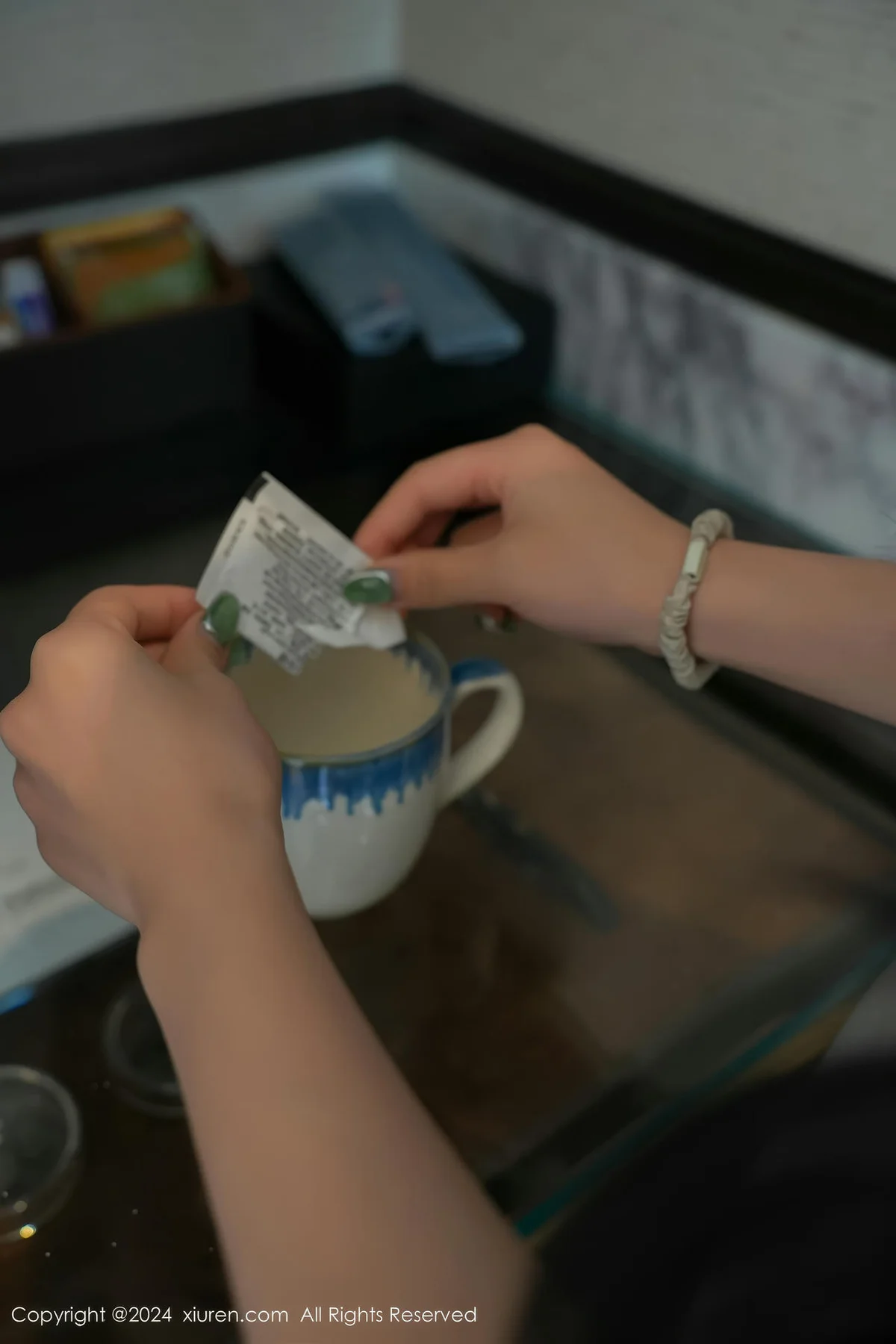 XiuRen 秀人 No.8711 白茹雪 灰色丝袜性感写真1 - 10