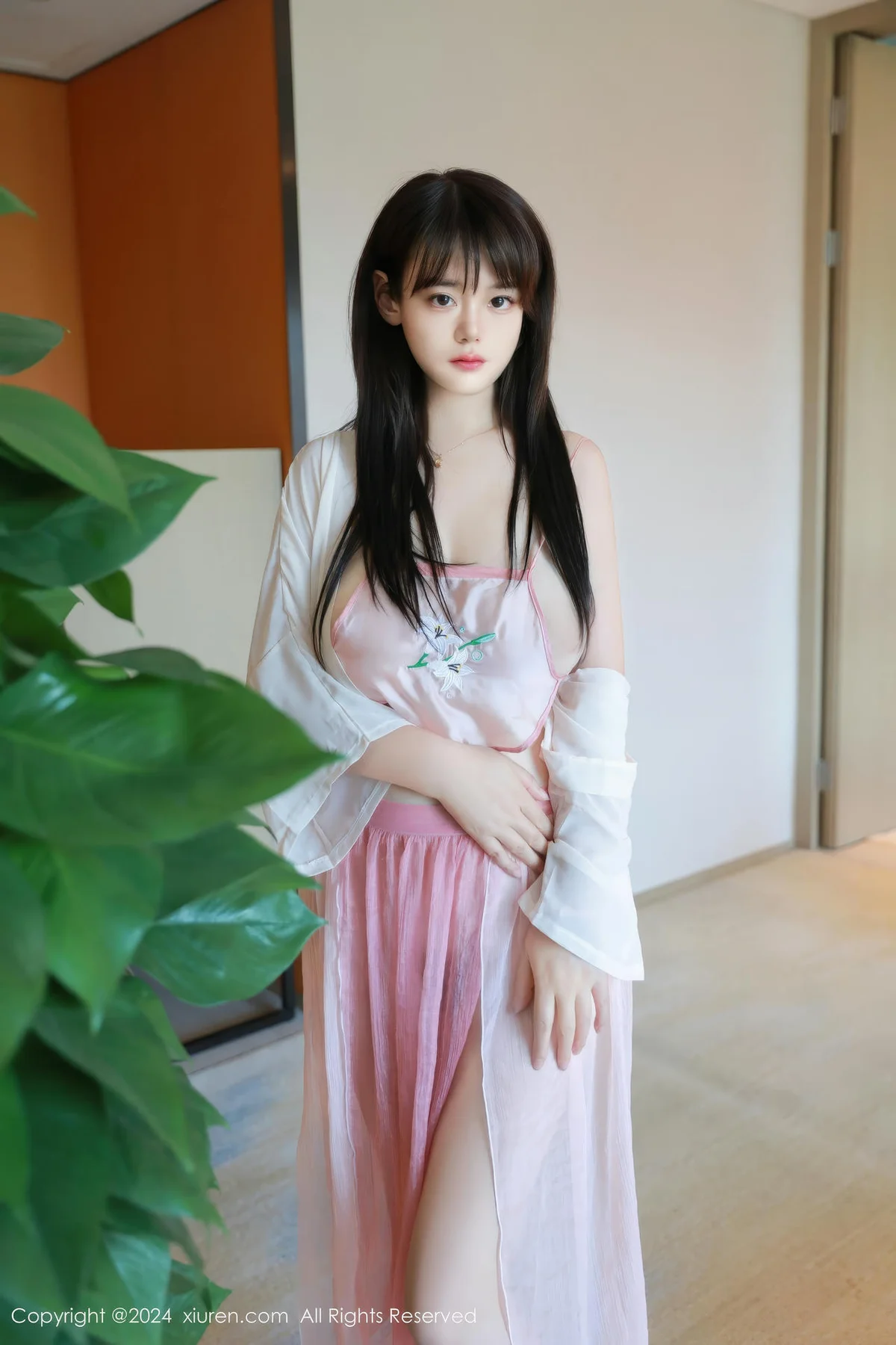 XiuRen 秀人 No.8724 陈柒柒 粉色轻透古风服饰性感写真33 - 9