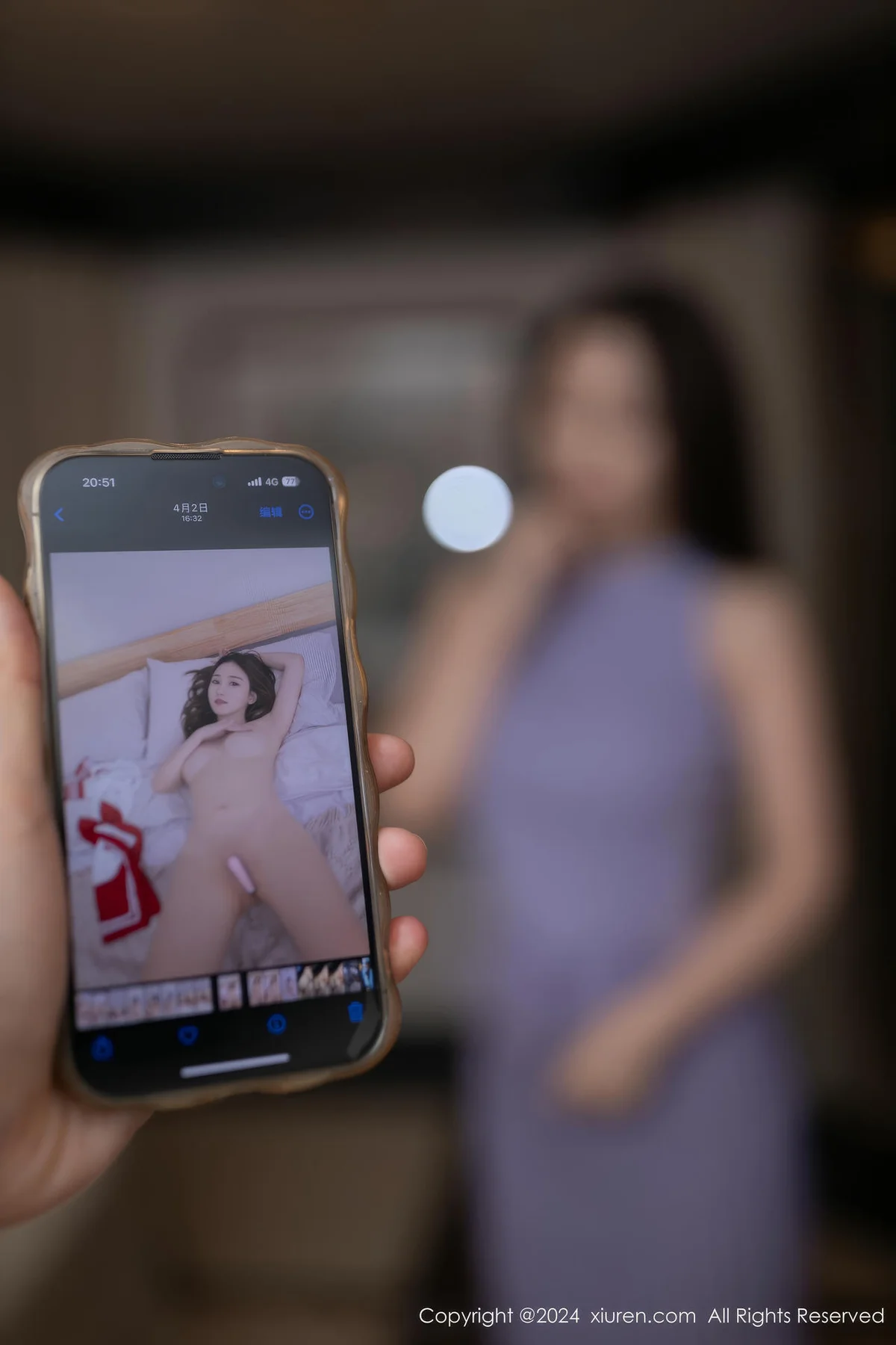 XiuRen 秀人 No.8725 杏子Yada 紫色短裙性感写真333 - 3