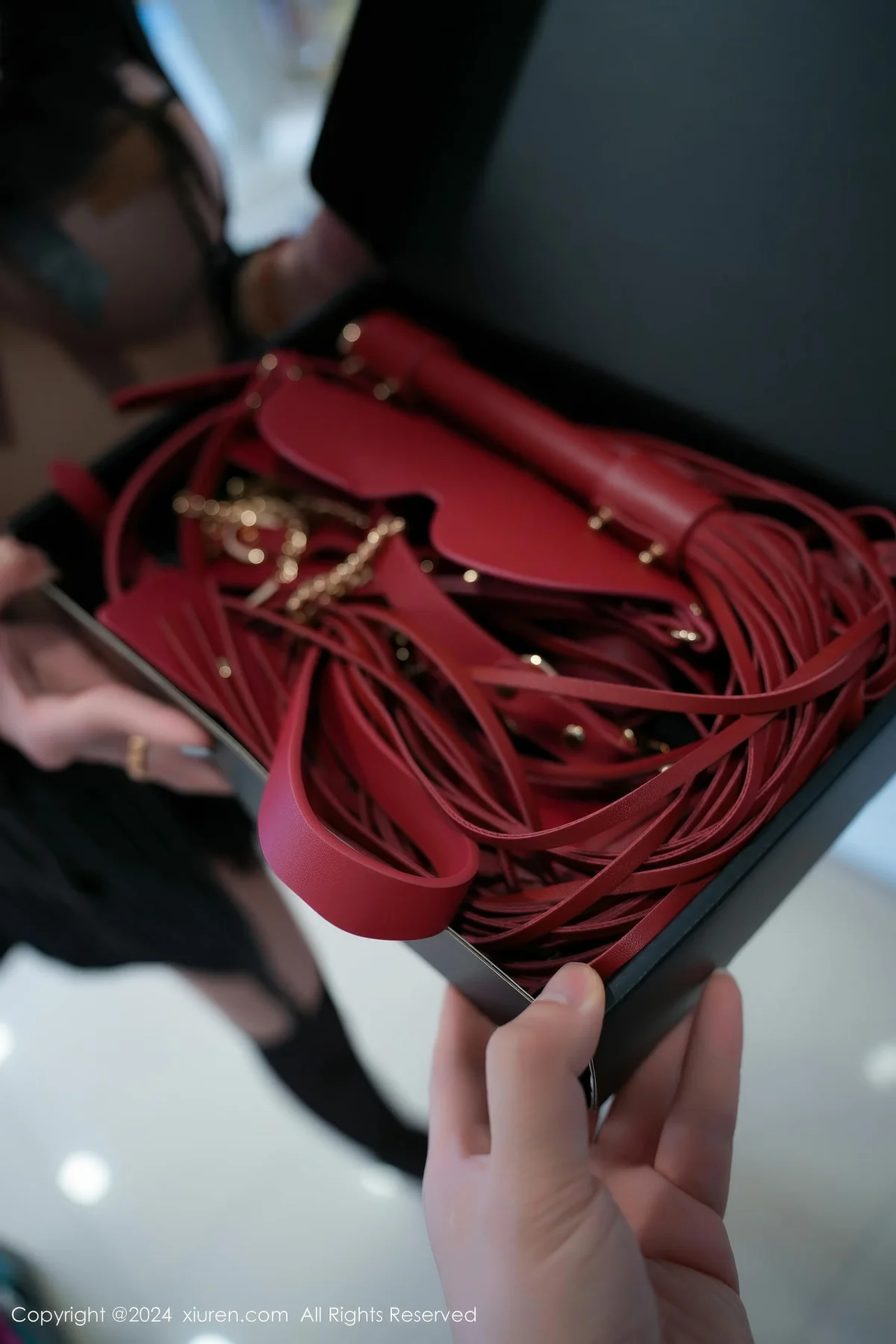 XiuRen 秀人 No.8728 Zoe柚柚 黑色情趣内衣性感写真 - 7