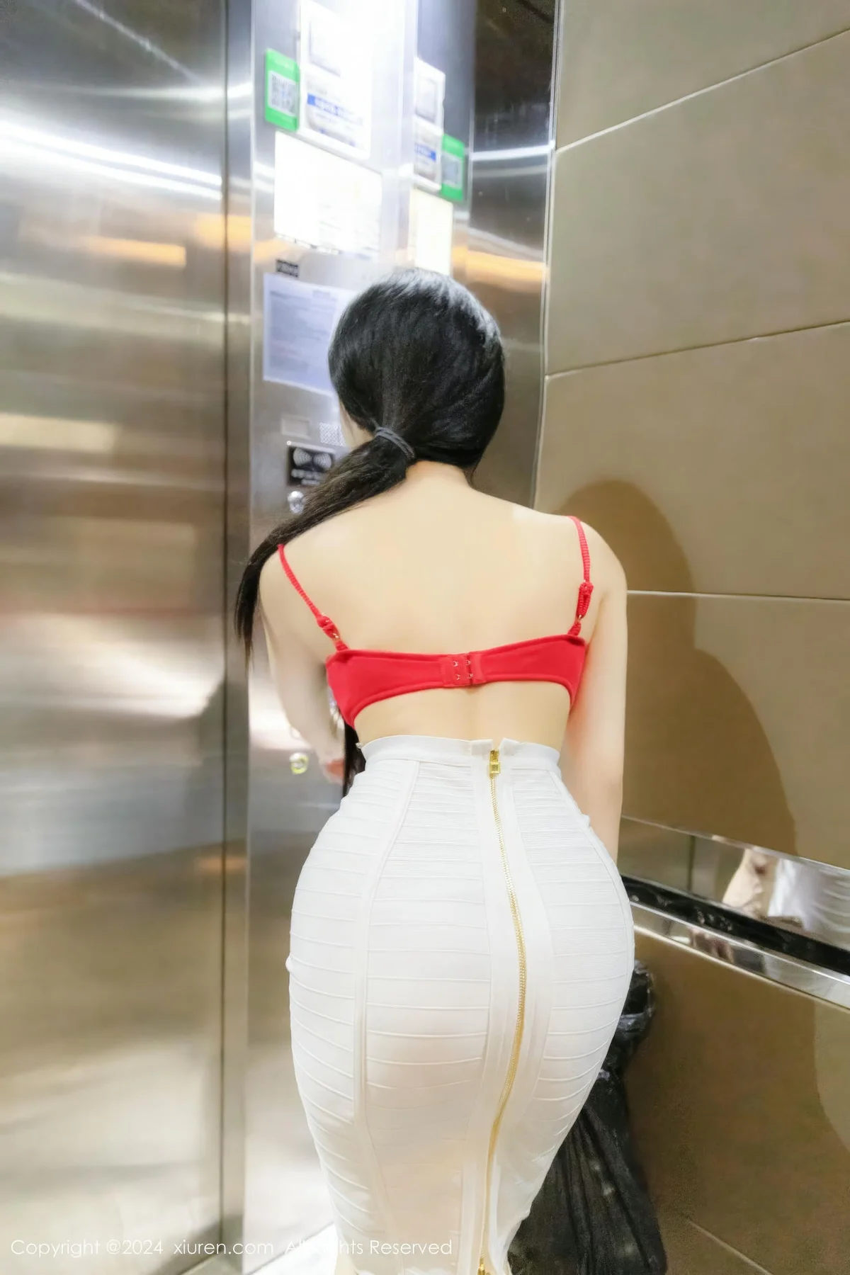 XiuRen 秀人 No.8794 龙雪儿 红色情内衣性感写真111 - 2